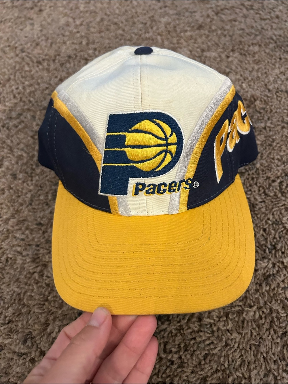 Vintage rare pacers twins hat large print big logo AOP